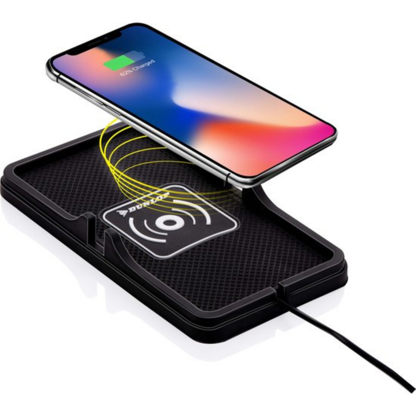 Dunlop Telefoonhouder Auto/ Qi Oplader - Draadloos Opladen - Snellader - Incl. Autolader en Kabel