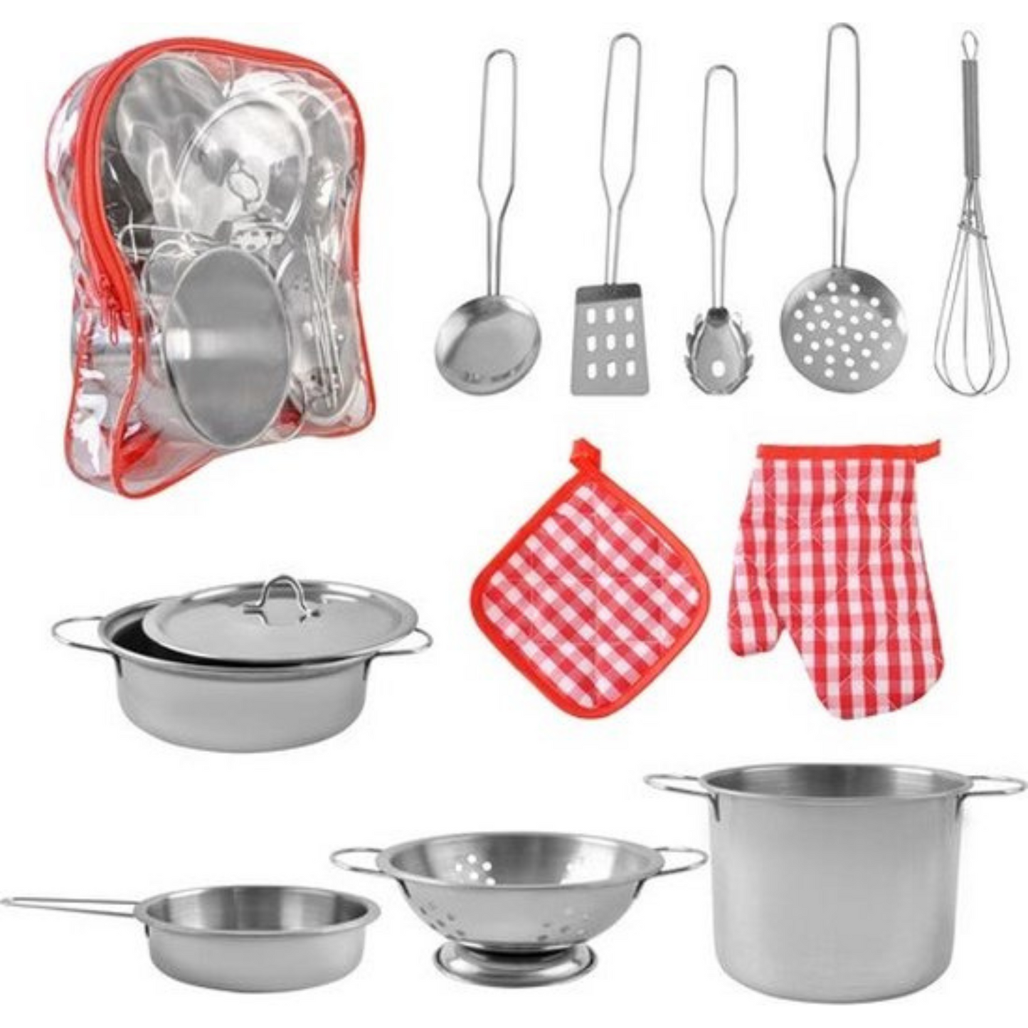 Keuken speelgoed - 13 stuks - Pannenset - Keuken speelgoed - Servies - Speelgoed voor jongens en meisjes