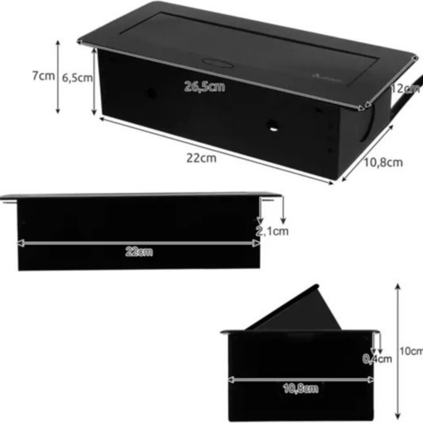 Izoxis Inbouwbare Triple Stopcontact: Stijlvolle Stroomoplossingen