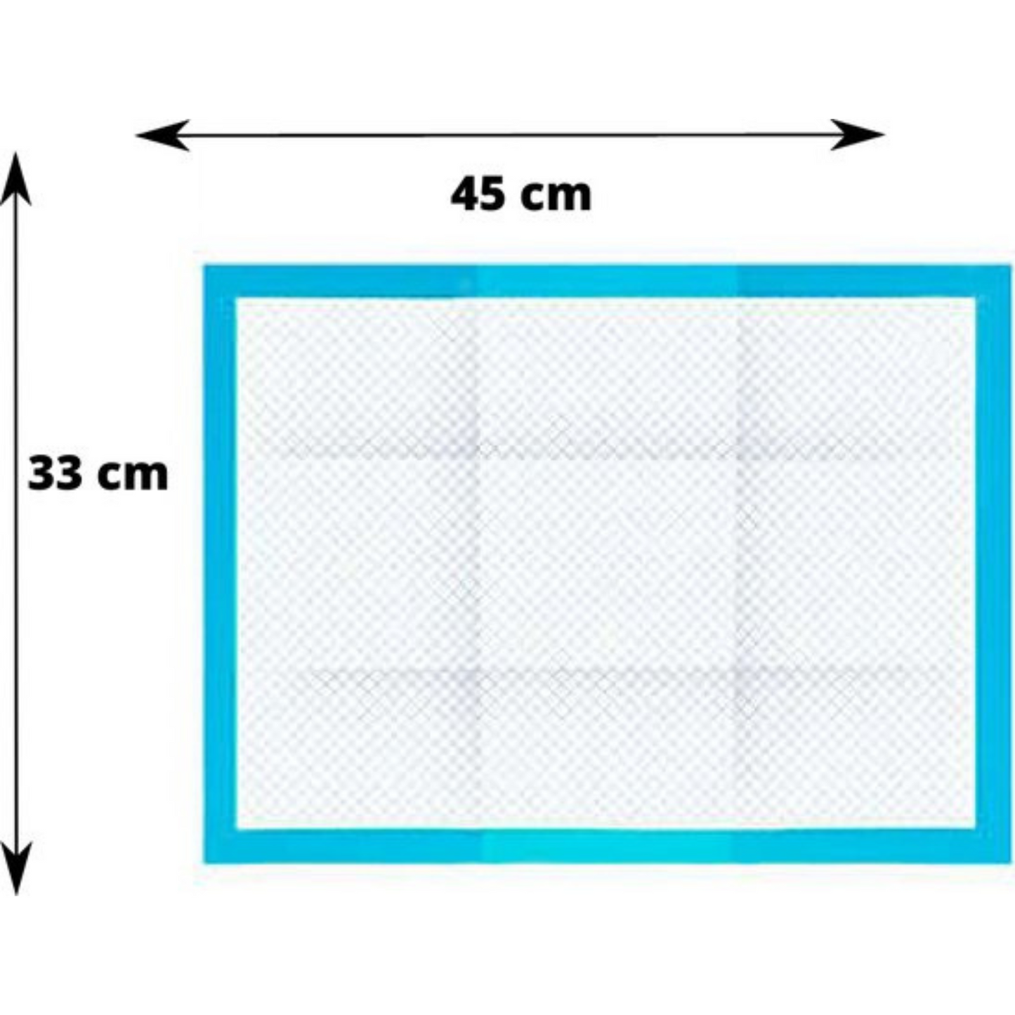 Hondentoilet - Trainingspad - Zindelijk Maken - 45x33 cm - Blauw - 100 Stuks