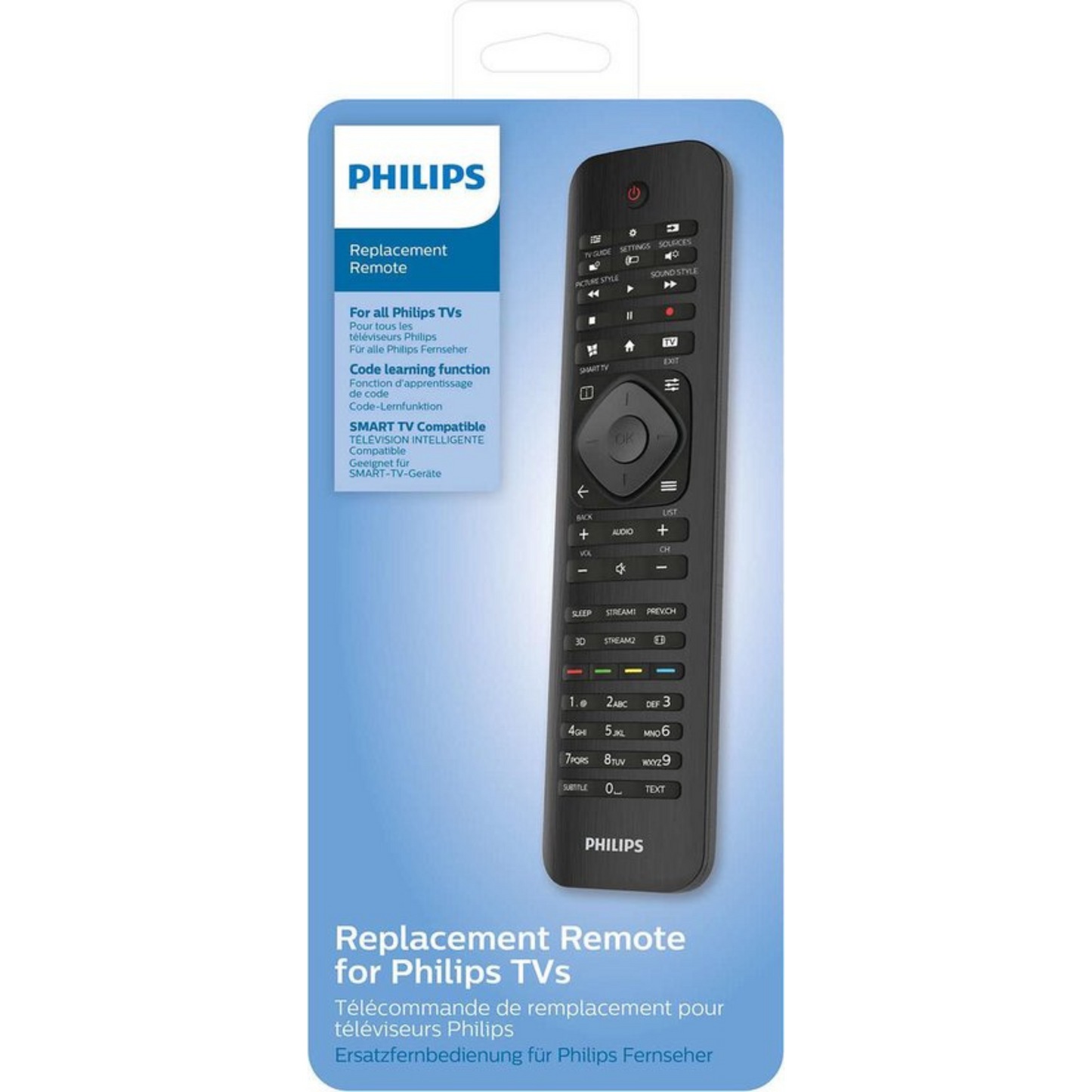 Philips Afstandsbediening - Philips TV SRP4000/10 - Universele Philips TV Afstandsbediening - Zwart