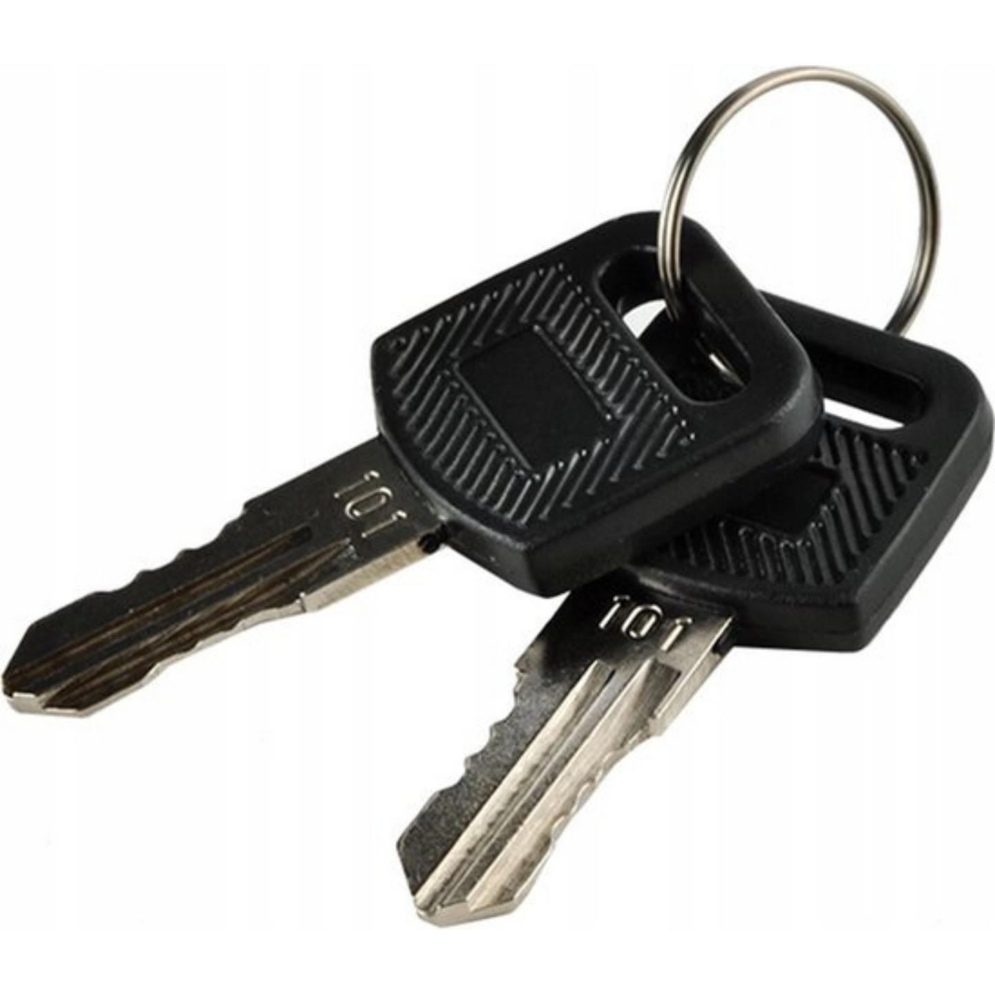 brievenbus zwart - 2 sleutels - met bevestigingsklep