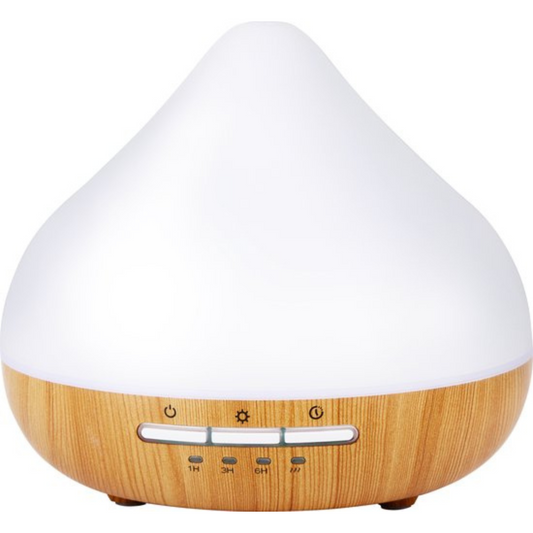 Grundig Aroma Diffuser Luchtbevochtiger 300ml- Elektrische Geurverspreider Met LED Verlichting en Timer - Aromatherapie Met Etherische Oliën - Draadloze Geur Verspreider - Wit