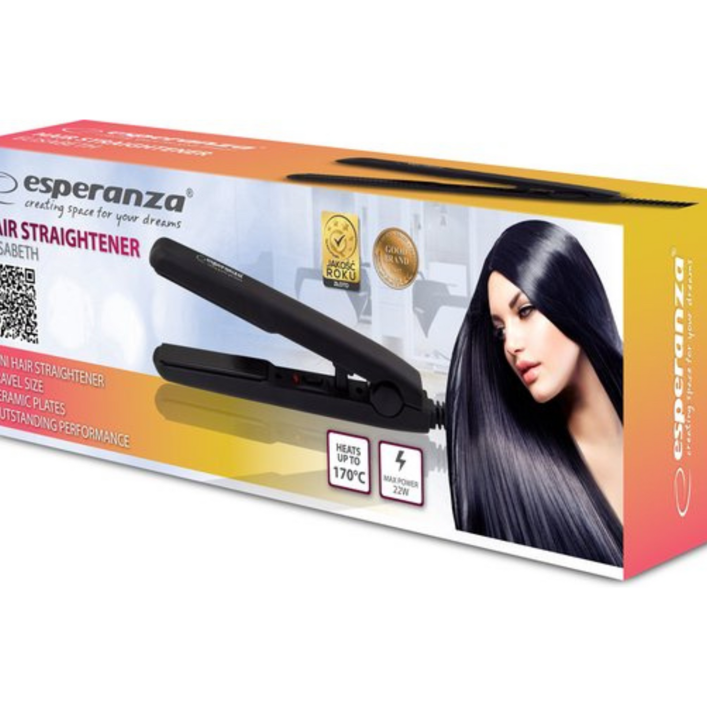 Esperanza- Mini Stijltang - Stijltang - Straightener - stijltang voor haar - Zwart