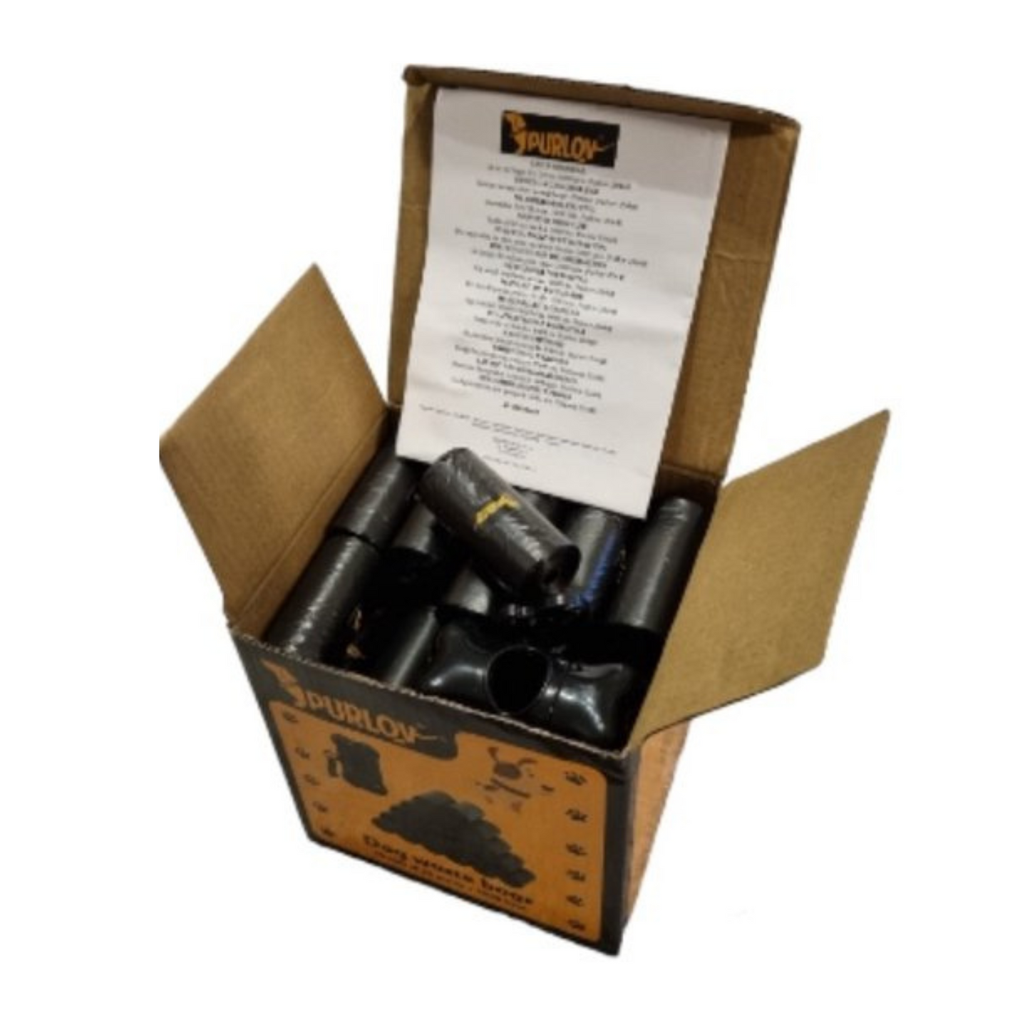 Purlov Zwart Poepzakjes Set - 1000 Stuks met Handig Etui - Perfect voor Hondenwandelingen