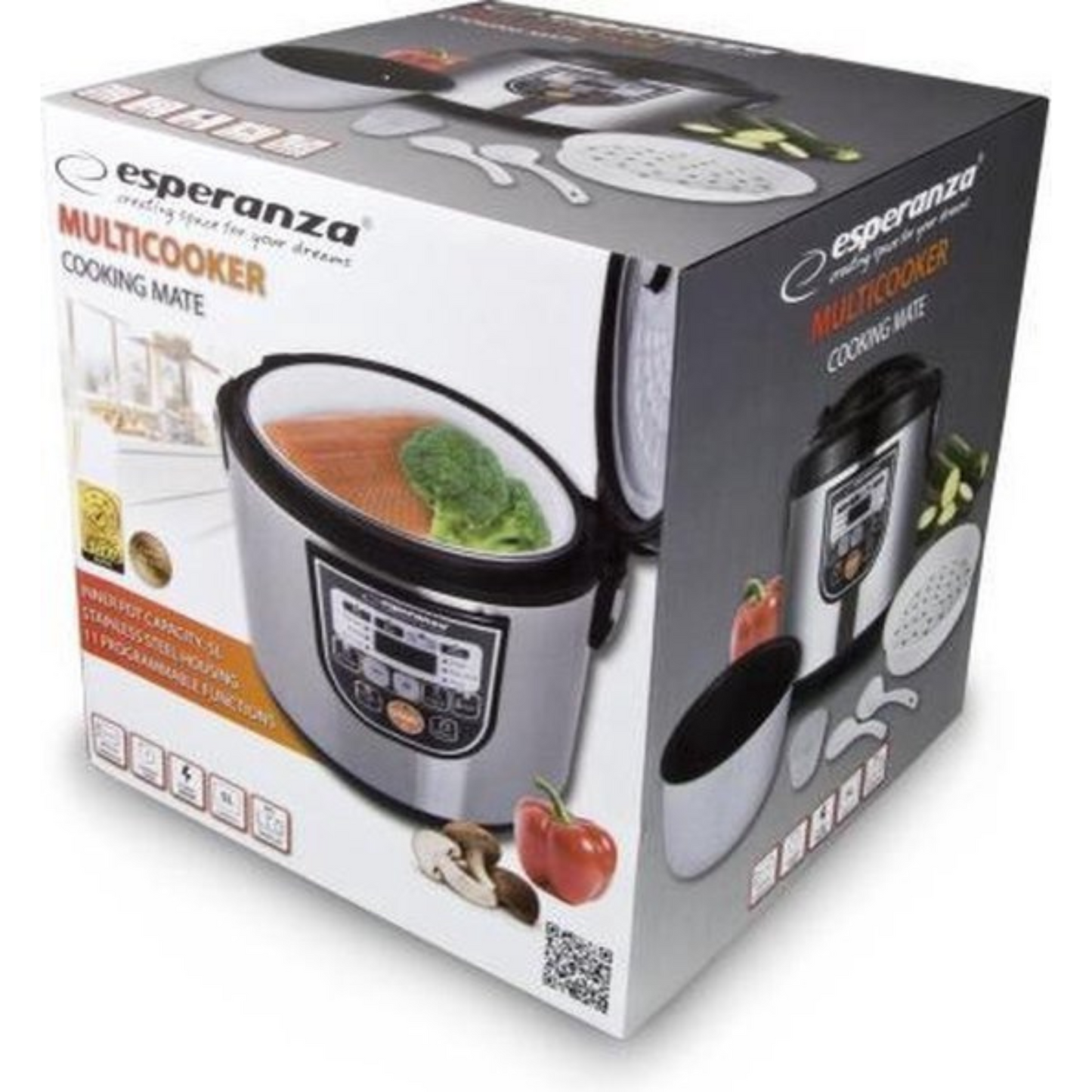 Esperanza - Multicooker - RVS - met Timer