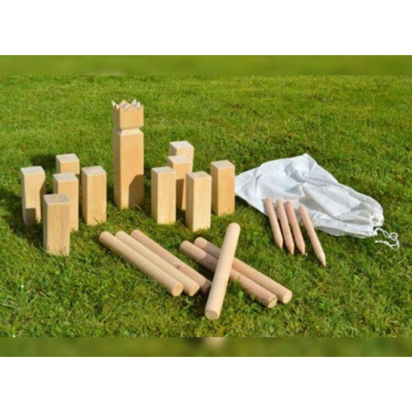 Kubb houten kegelspel - XXL - Buitenspel - 2 tot 6 spelers