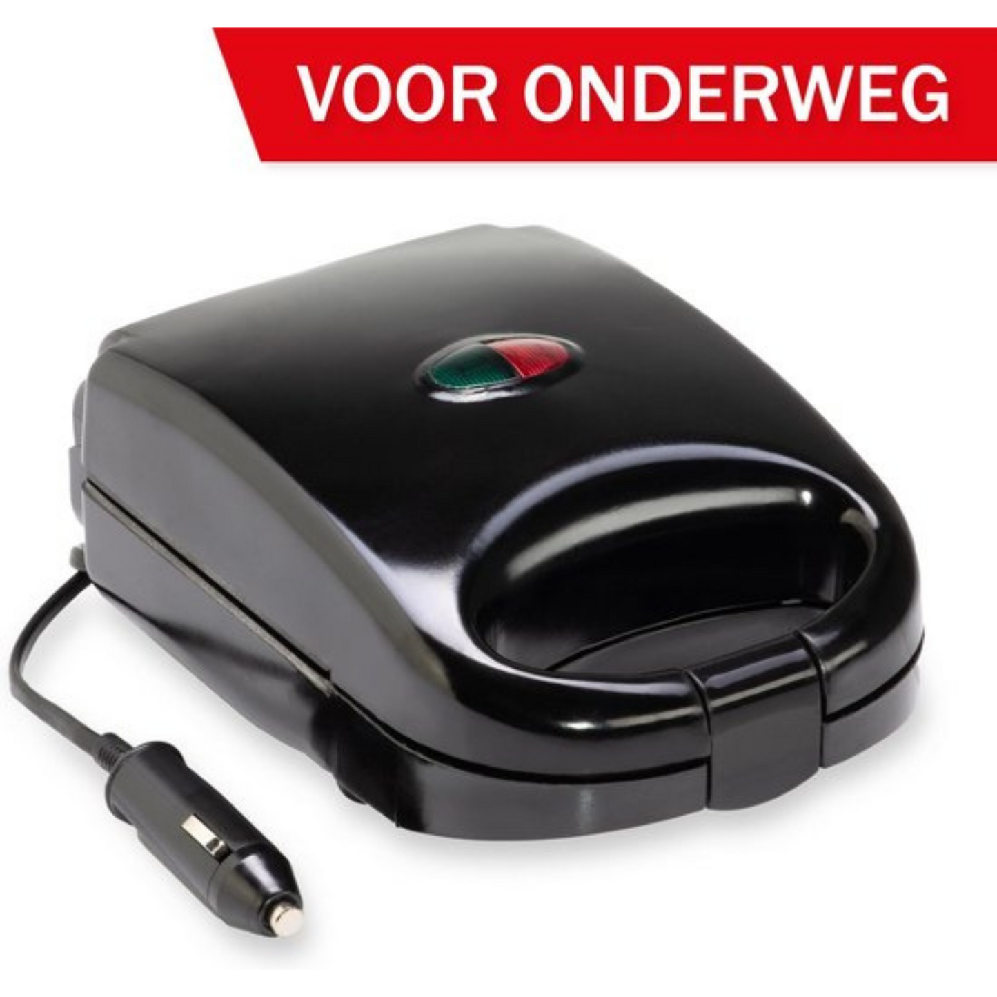 All Ride Tosti-Apparaat - 12 Volt - voor Onderweg - Indicatielampen - Clipsluiting - Zwart