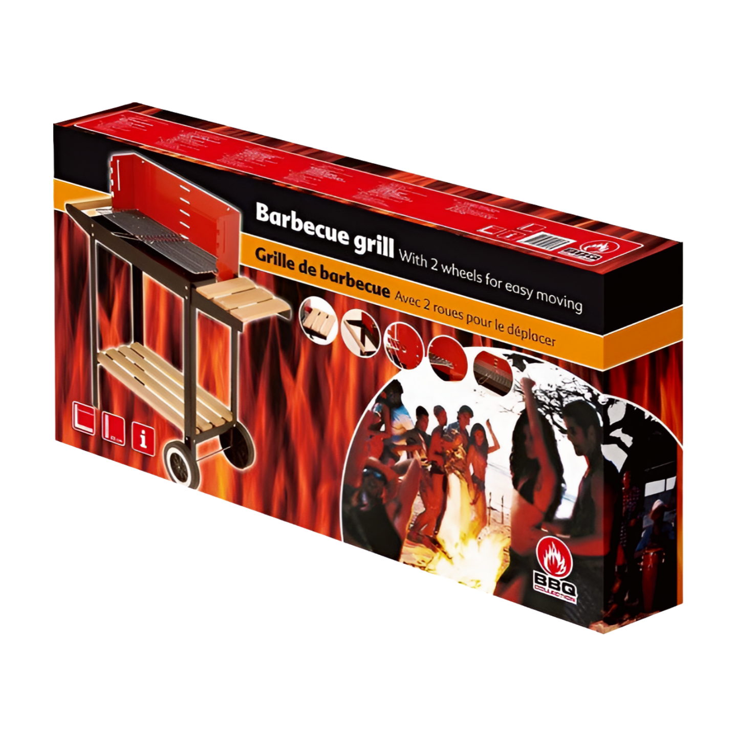 BBQ collection houtskool barbecue op wielen