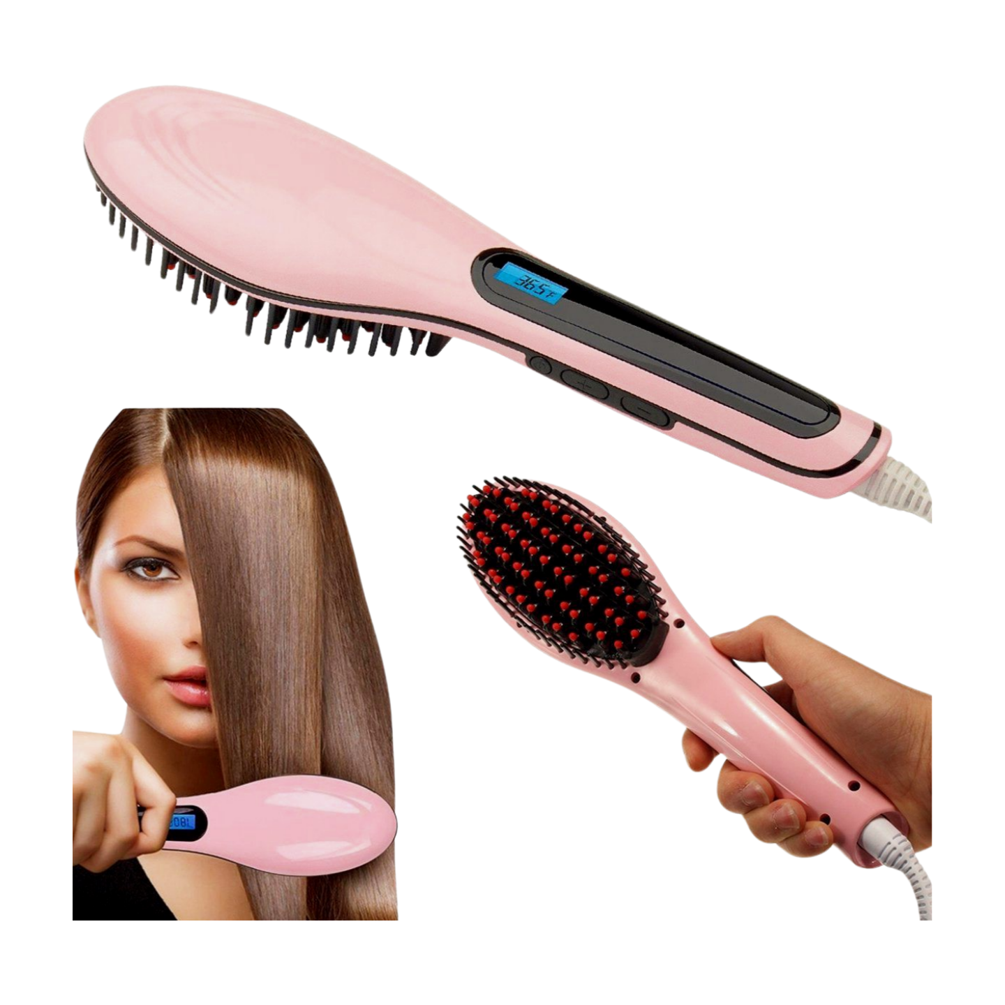 Elektrische stijlborstel inclusief LCD scherm