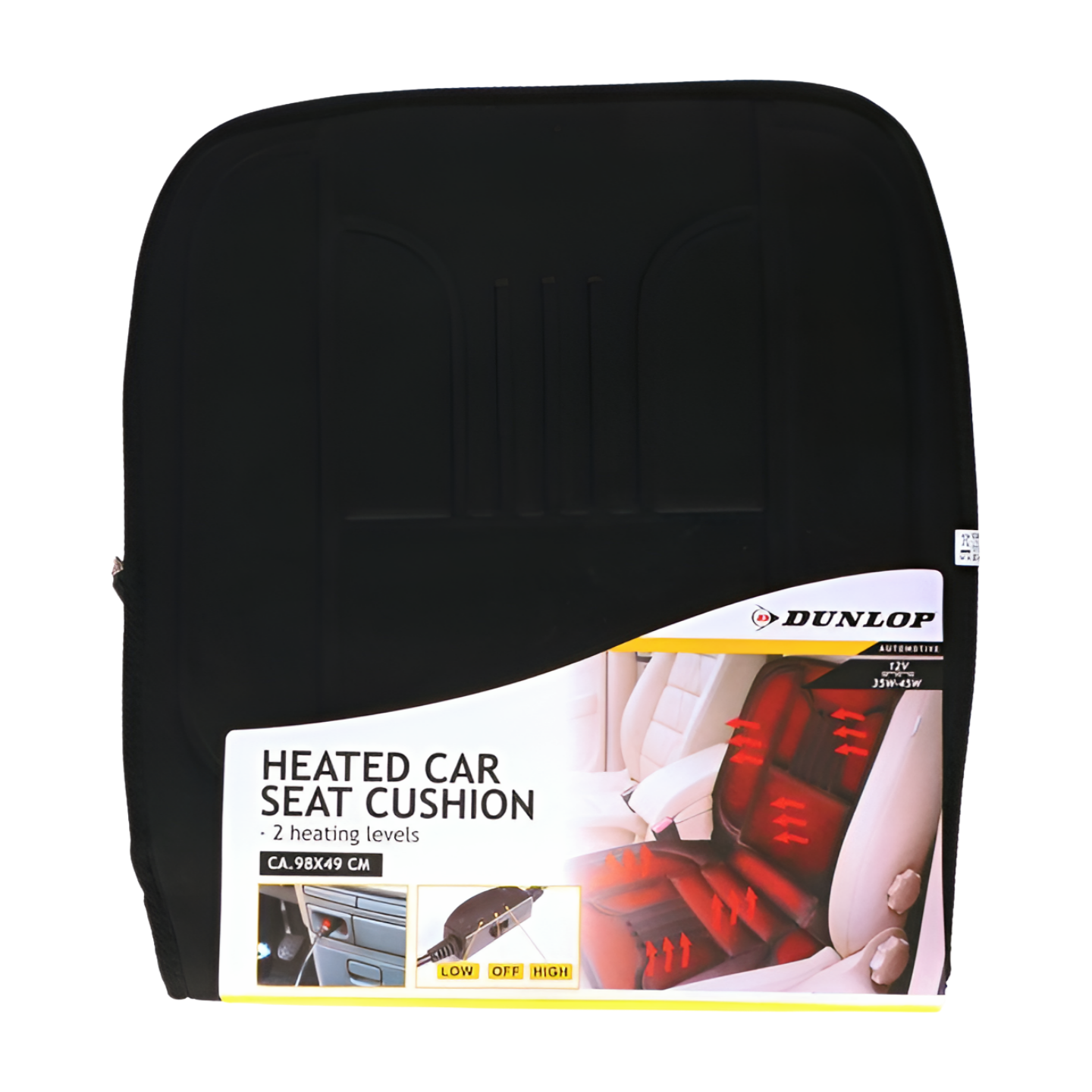 Dunlop Autostoelverwarmer - 12 Volt - met 2 Standen