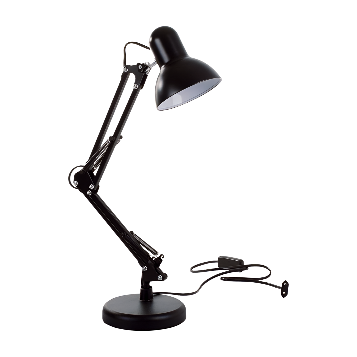 Klassieke bureaulamp retro verstelbaar 40W zwart