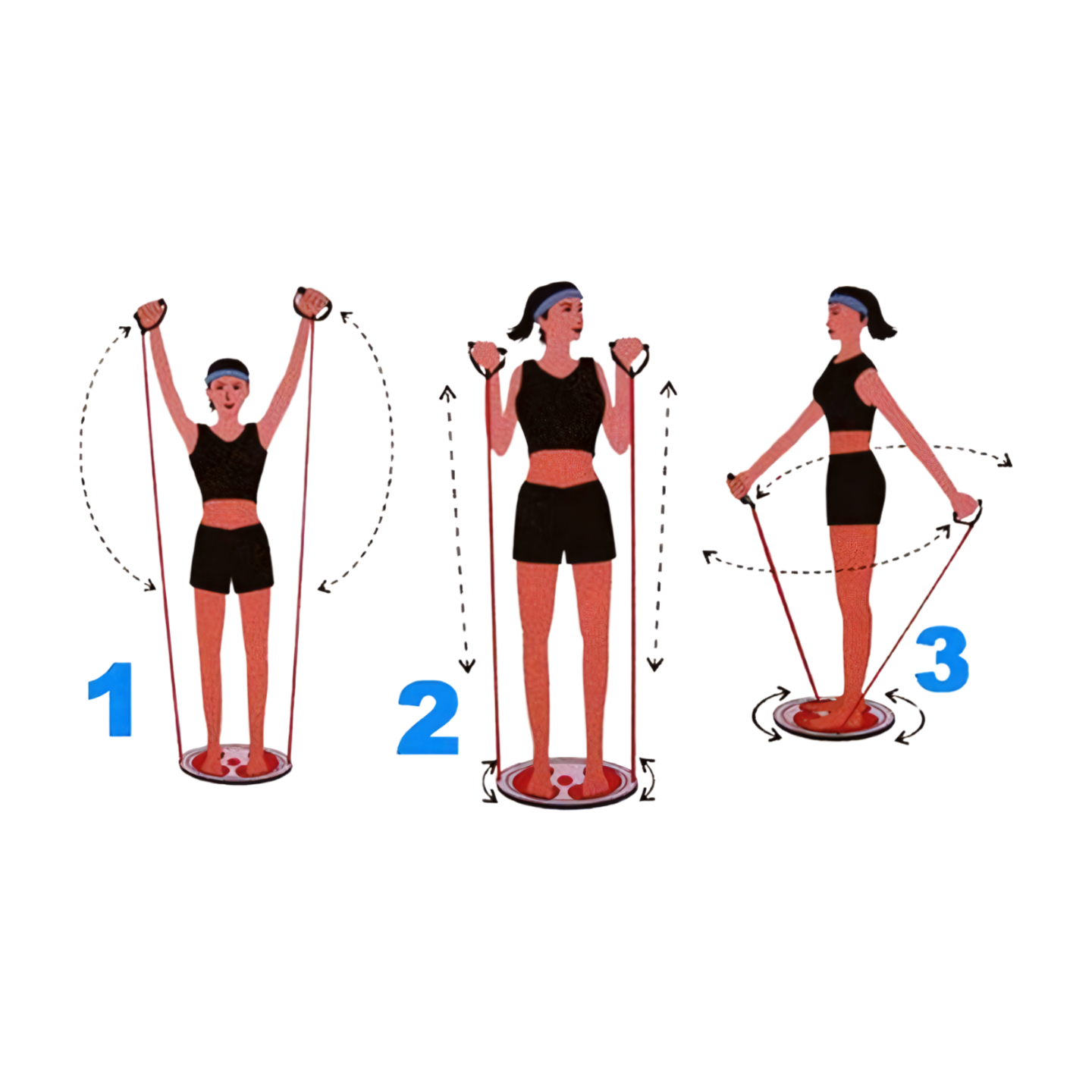 Cardio twister disk blauw