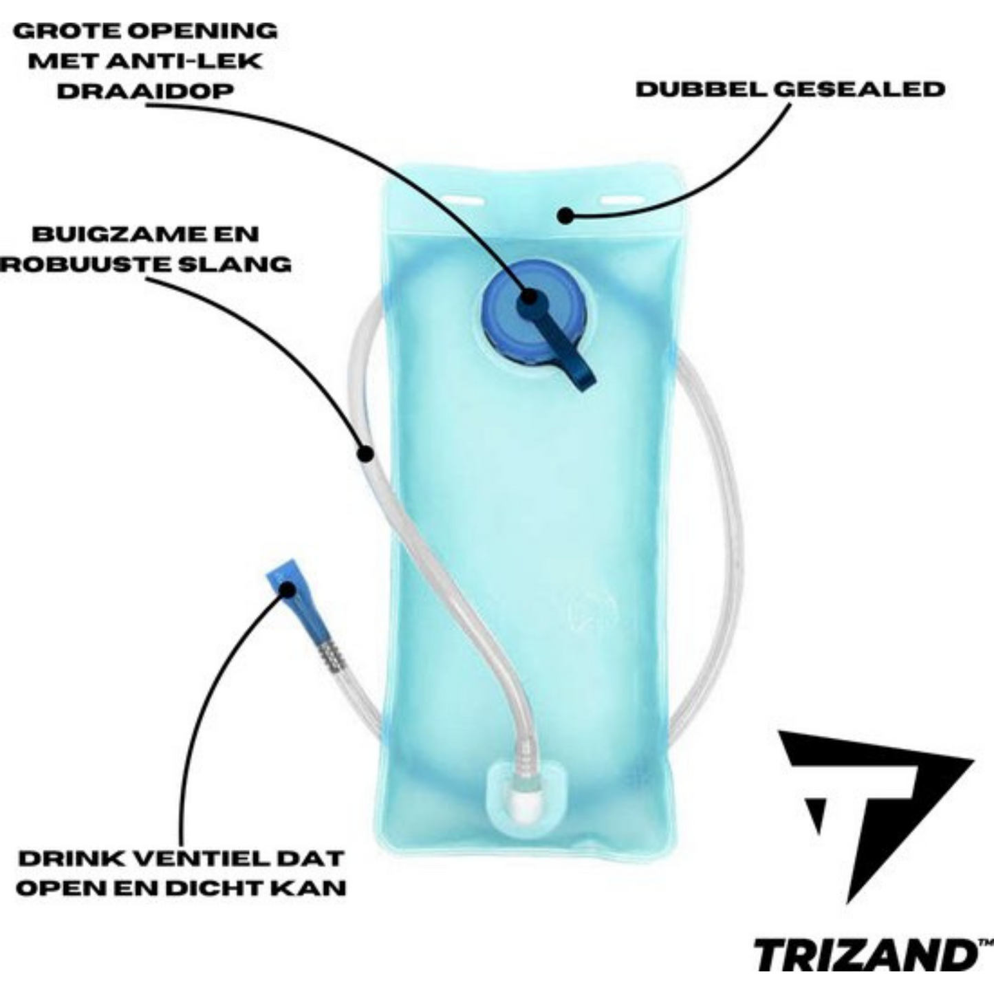 Trizand Backpack met Waterzak - Ideaal voor Fietsen, Hardlopen en Meer