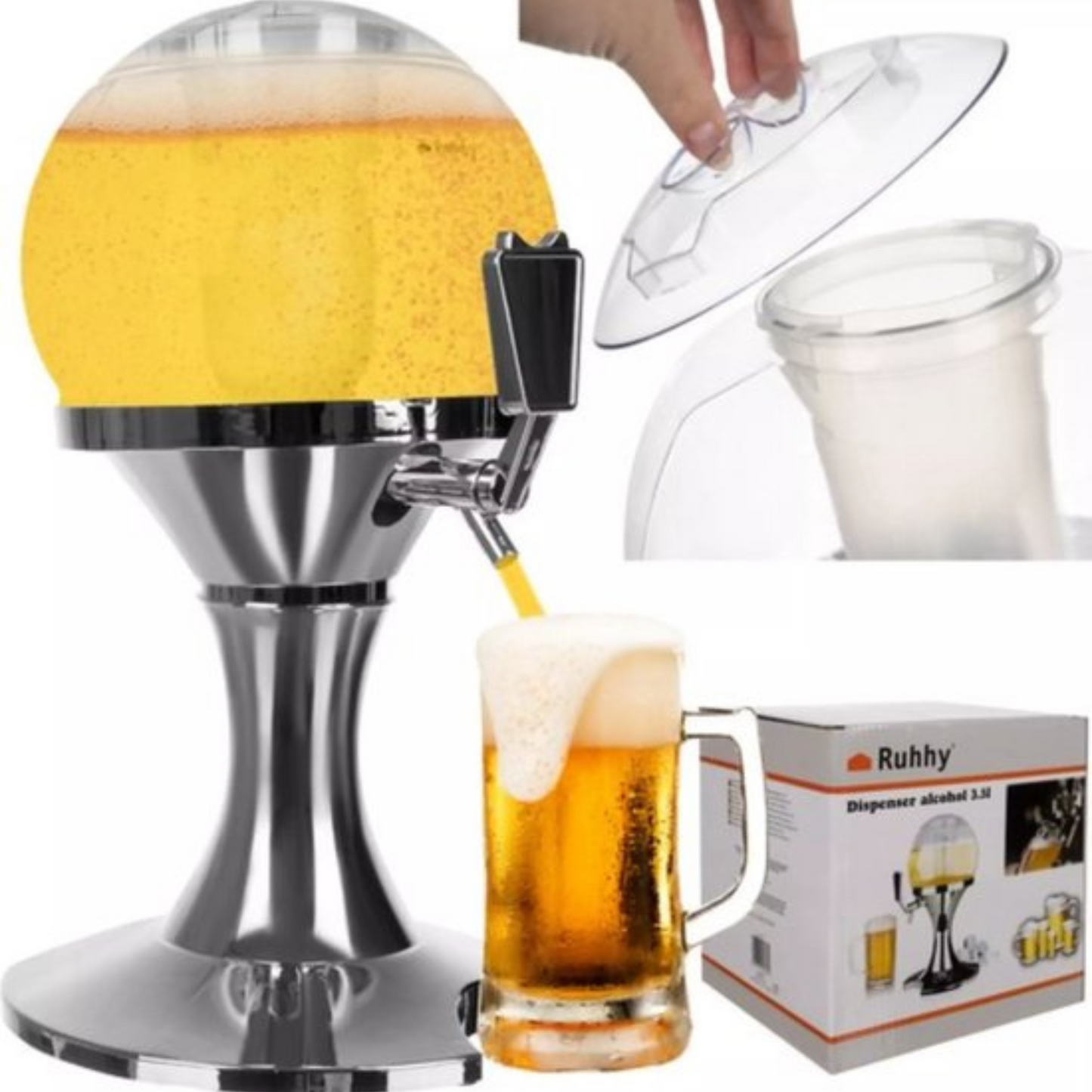 Ruhhy 3,5 Liter Drankdispenser: Perfect voor Feesten en Bijeenkomsten